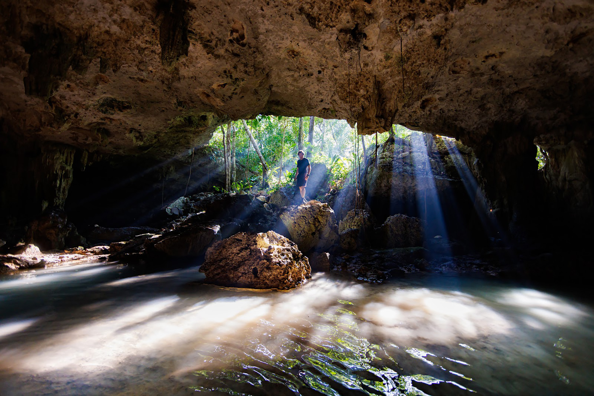 A vast cave representing the Dragon and inner peace